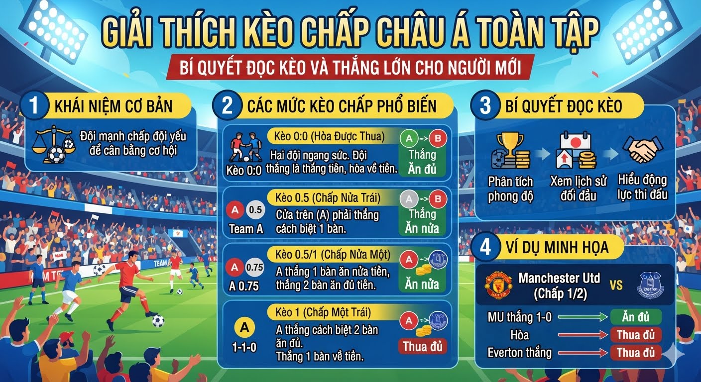 giải thích kèo chấp châu á